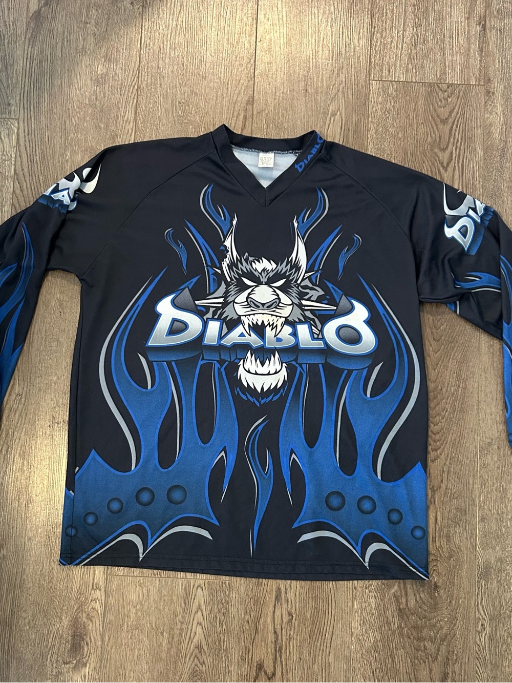 2003 Diablo Paintball Black/Blue Jersey Large